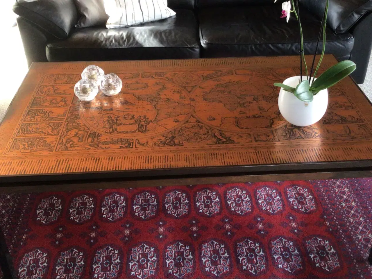 Billede 1 - Sofabord med kobber flade.