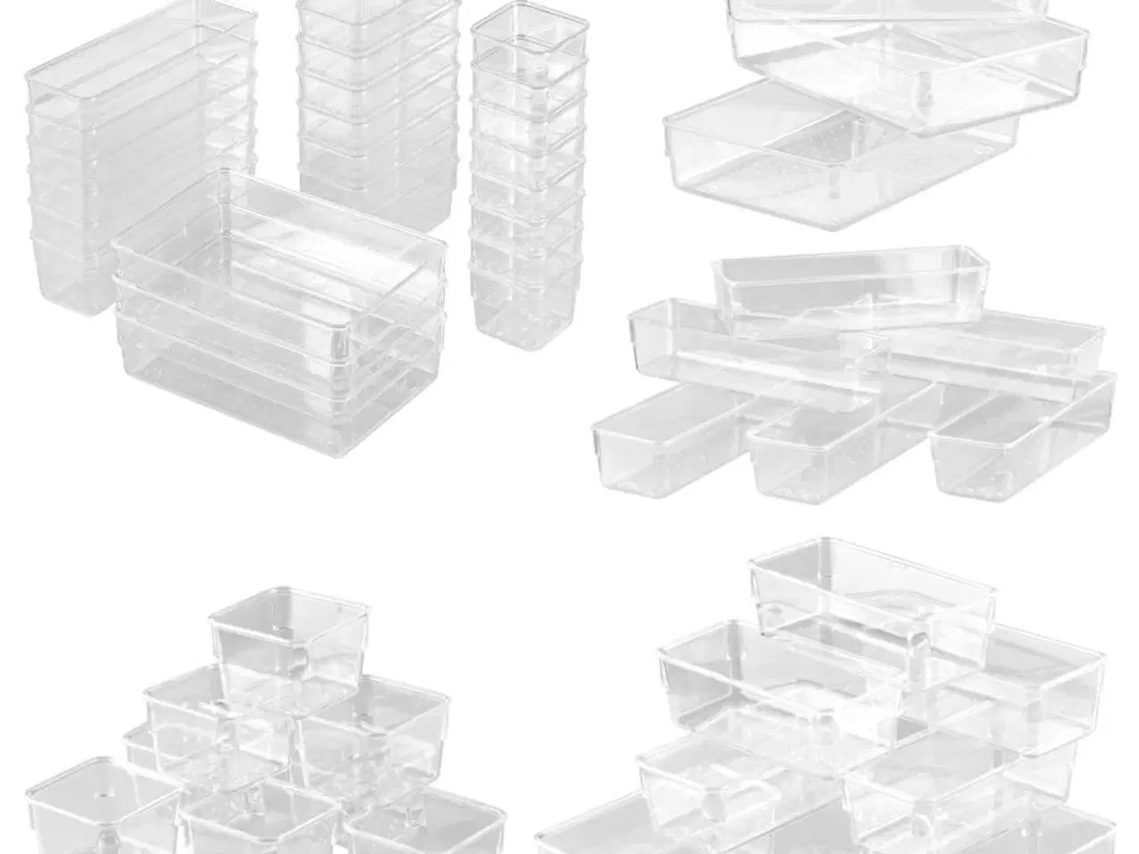 Billede 1 - Skrivebordsorganisator i akryl – sæt med 25 dele, transparent
