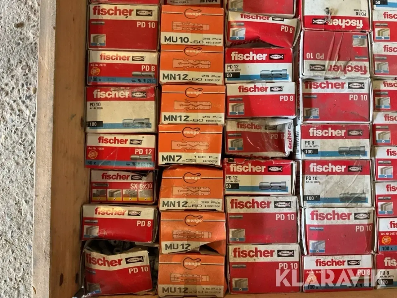 Billede 9 - Stort lot blandede rawlplugs Fischer - gibsplugs