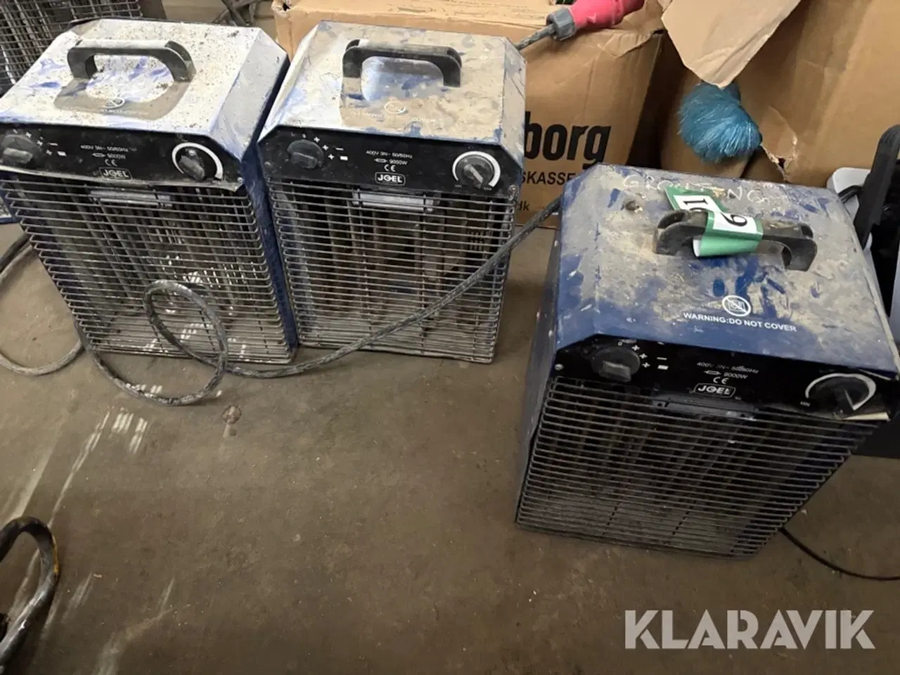 Billede 1 - Varmeblæser Joel Ifh01-90/M 3styk