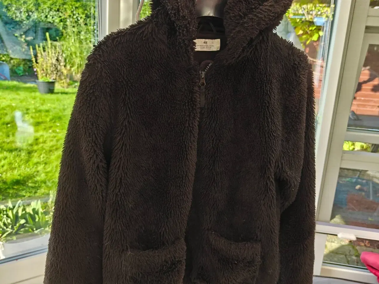 Billede 1 - Sort pels-jakke str 158/164