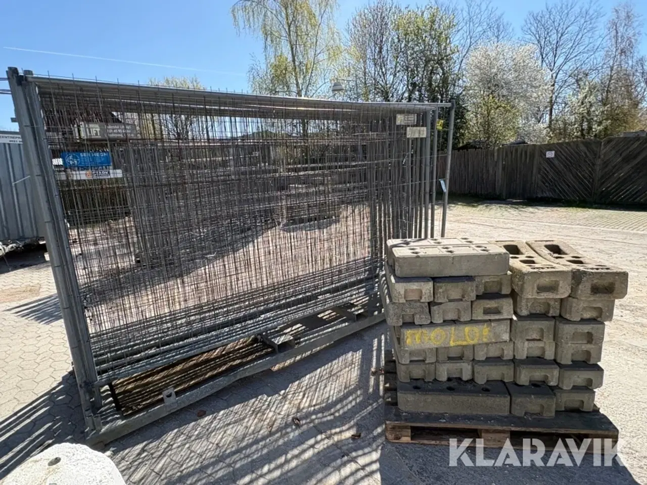Billede 2 - Byggepladshegn 21 styk og fødder 32 styk