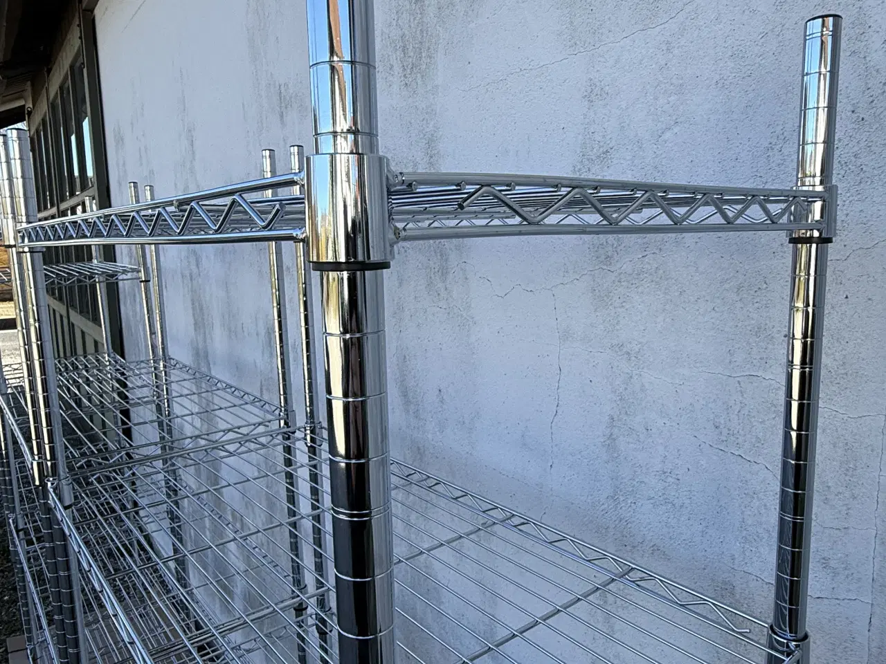 Billede 13 - 3 stk. VINDINGE Reol 6 hylder krom