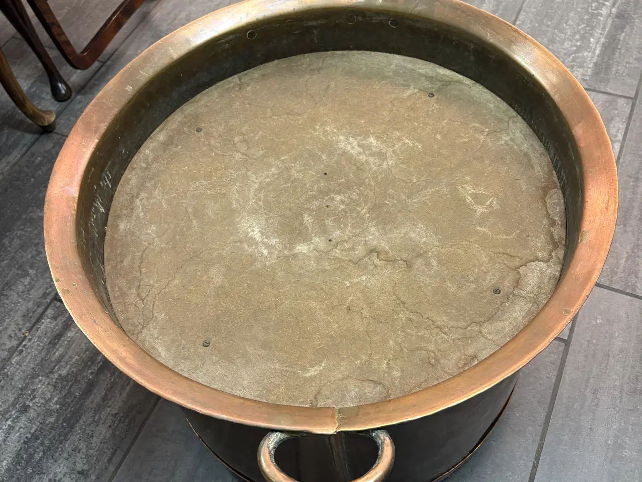 Billede 2 - Stor kobber gruekeddel ø64