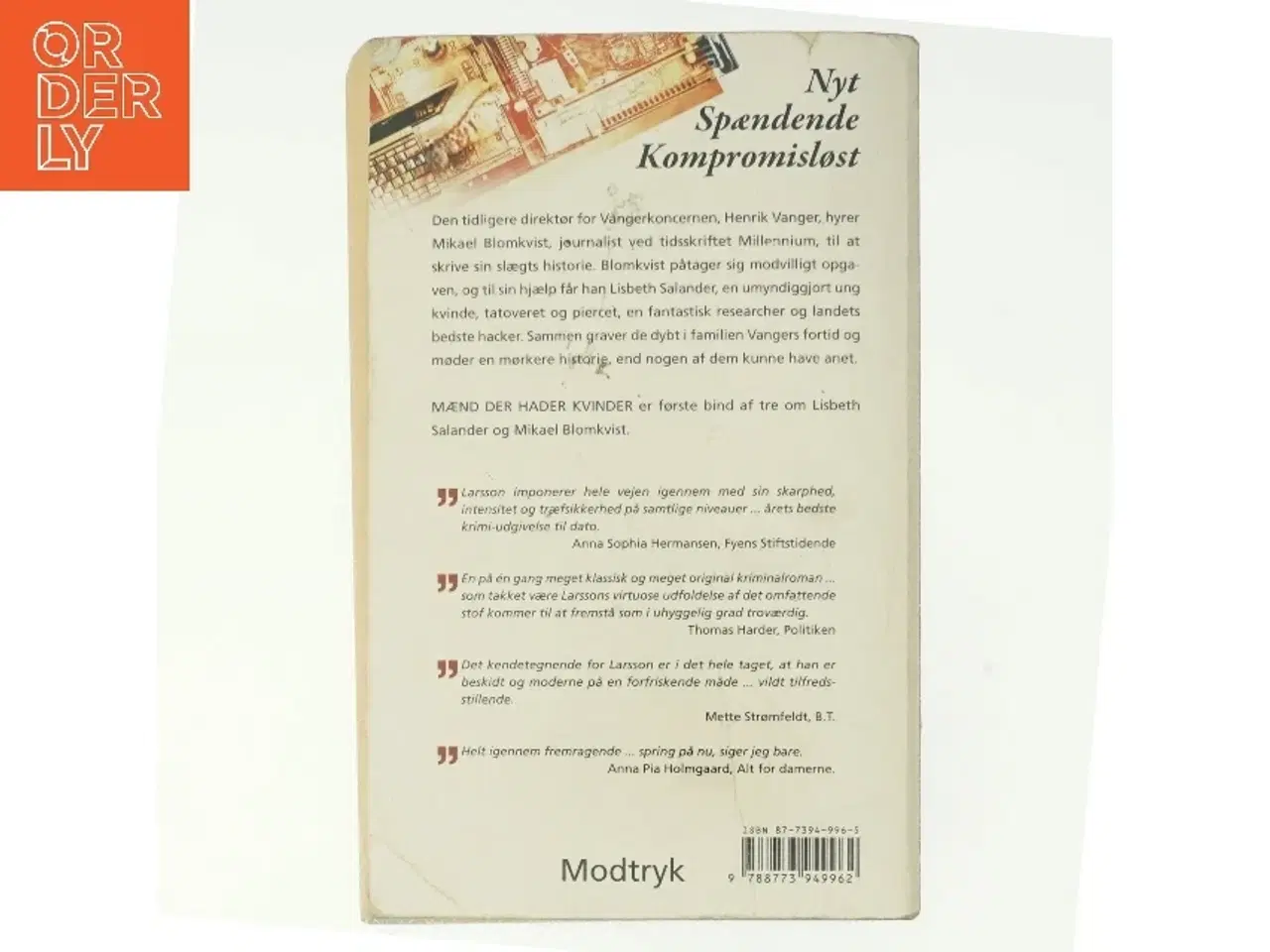 Billede 3 - Mænd der hader kvinder af Stieg Larsson