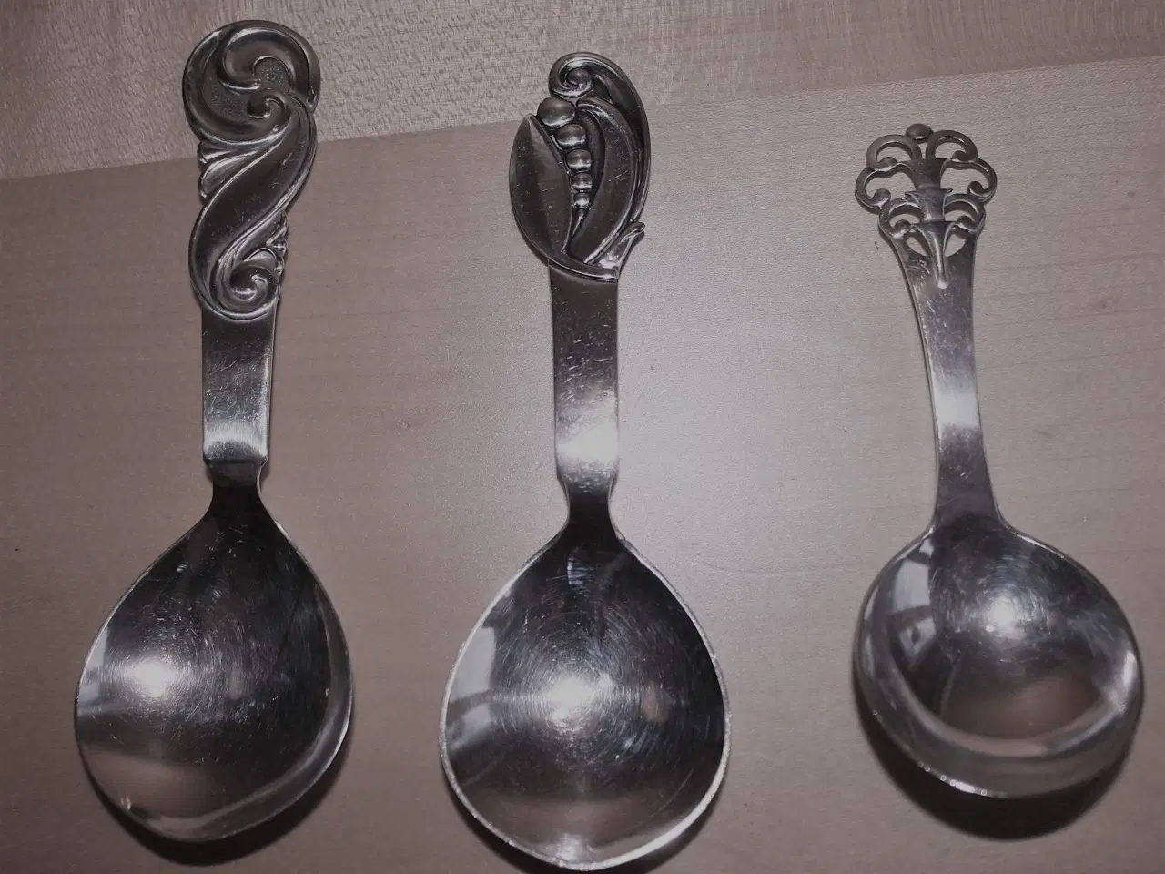 Billede 3 - Kompotskeer af sølv