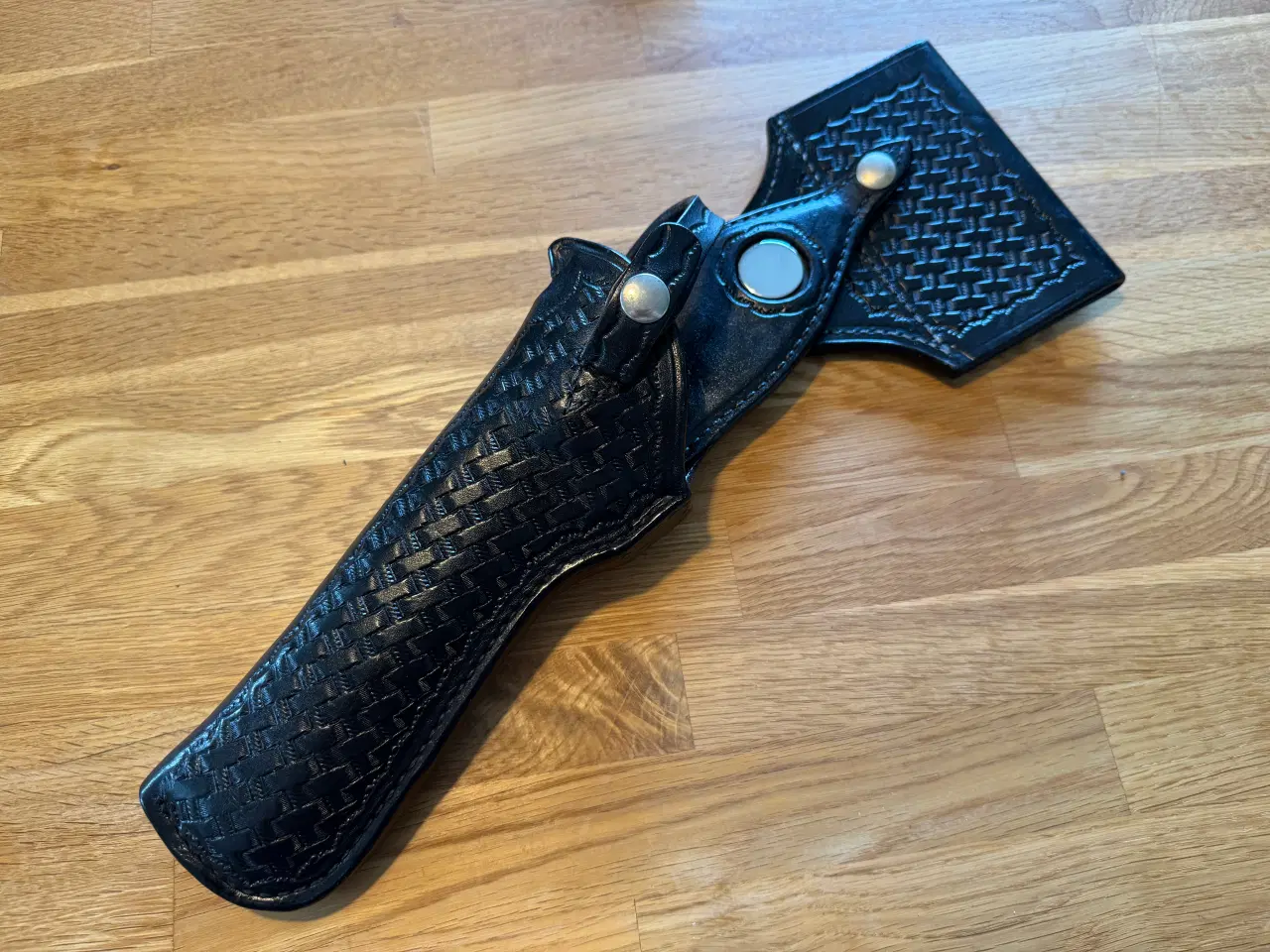 Billede 3 - Revolverhylster i sort læder