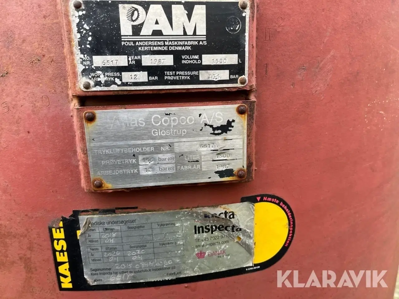 Billede 5 - Kompressorer tank PAM 1500 l
