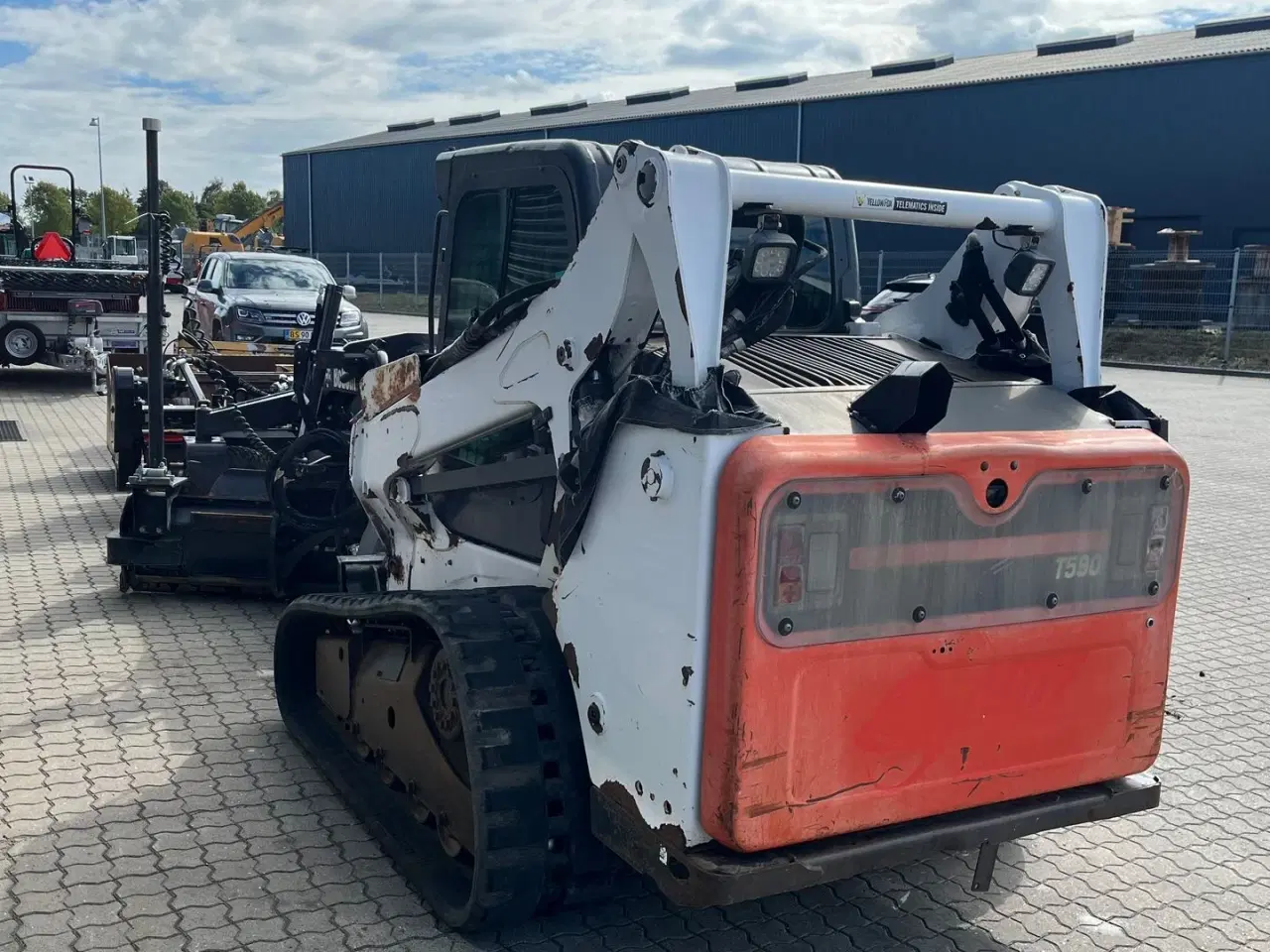 Billede 10 - Bobcat t590 MED afretter+powerrake+knuser