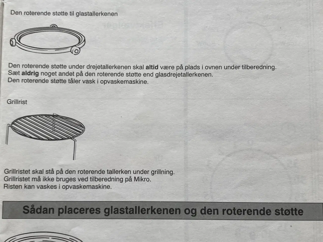 Billede 6 - Dreje glastallerken til Electrolux mikrobølgeovn.