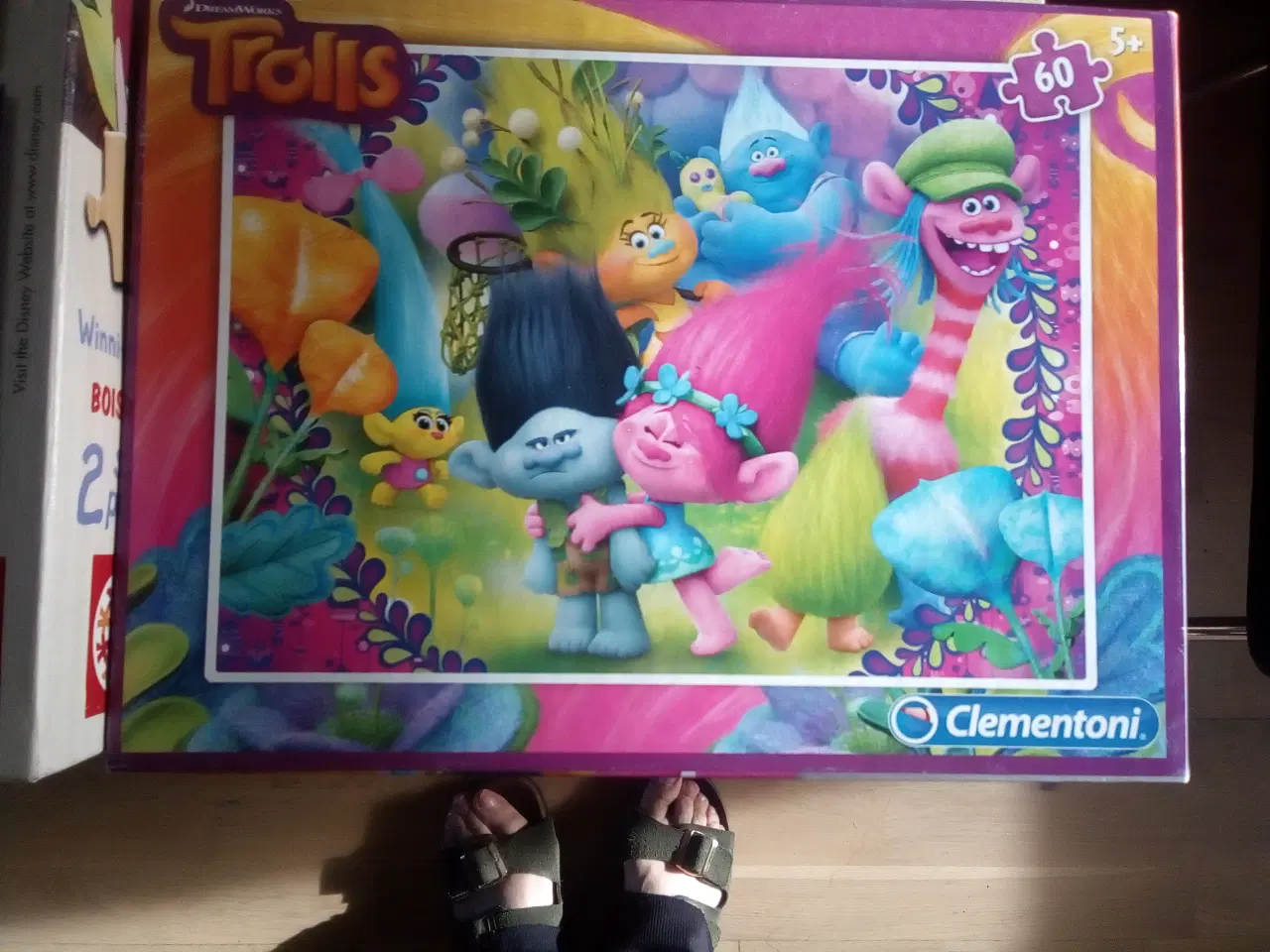 Billede 1 - Puslespil med enten Pippi, Peter Plys elle Trolls