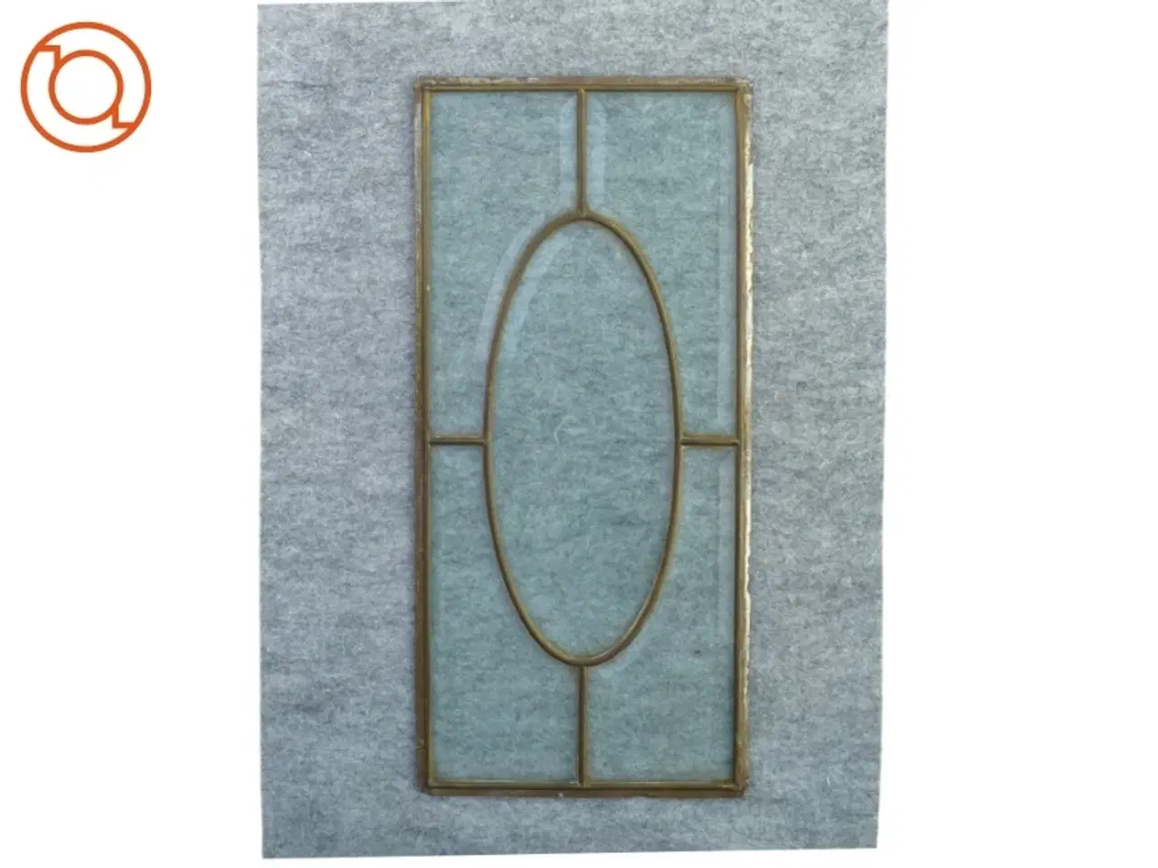 Billede 2 - Facetslebet glas vindue, fin til borddekoration (str. 47 x 21)