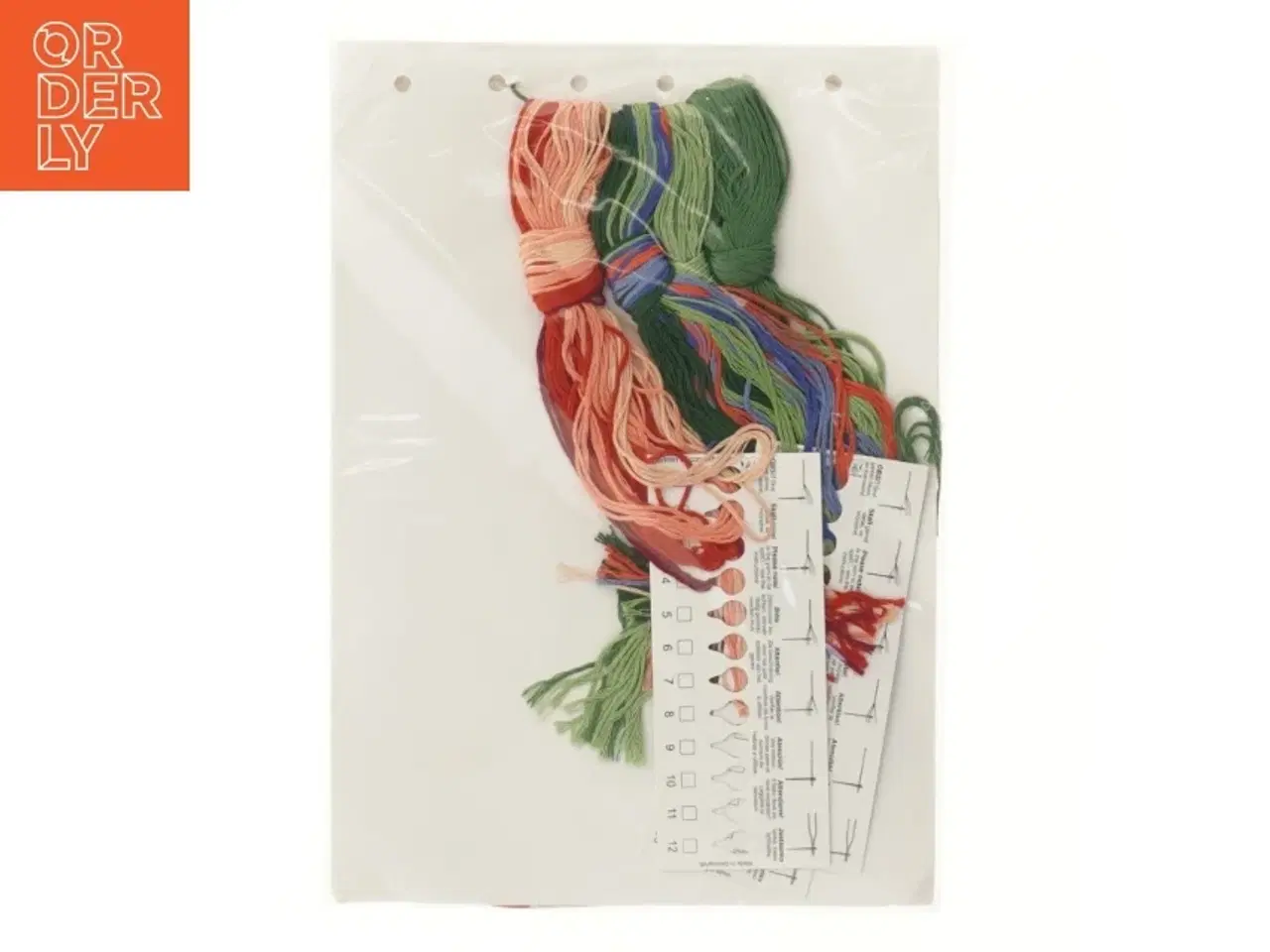 Billede 2 - Broderikit med blomsterdesign fra Permin (str. 30x73 cm)