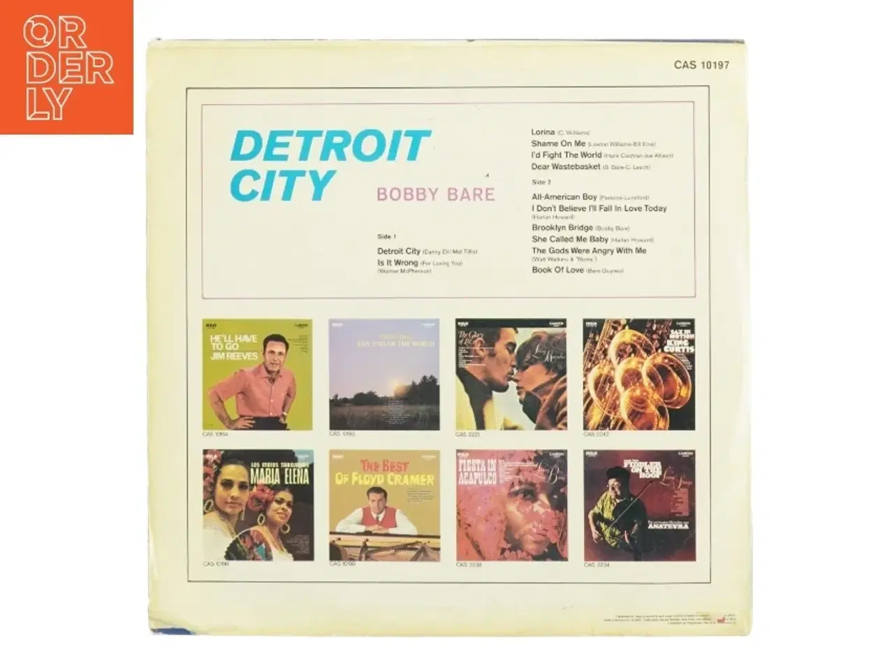 Billede 2 - Bobby Bare - Detroit City LP