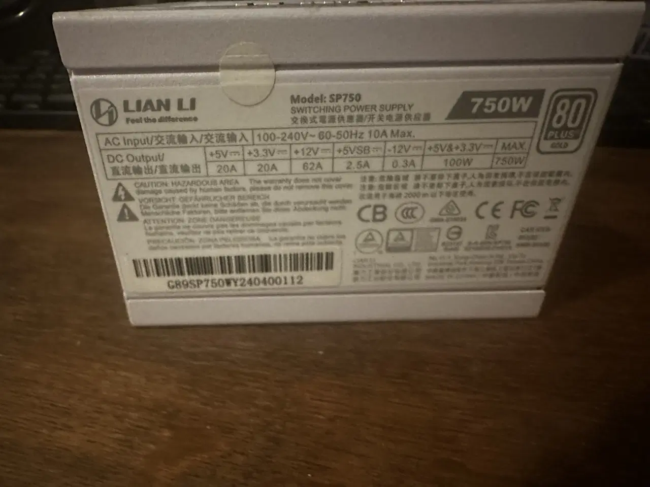 Billede 3 - Lian Li SP750 strømforsyning