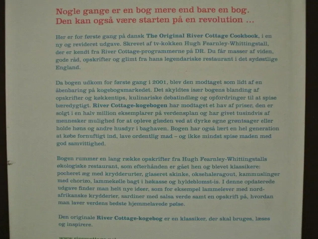 Billede 4 - den originale river cottage kogebog af hugh fearnl