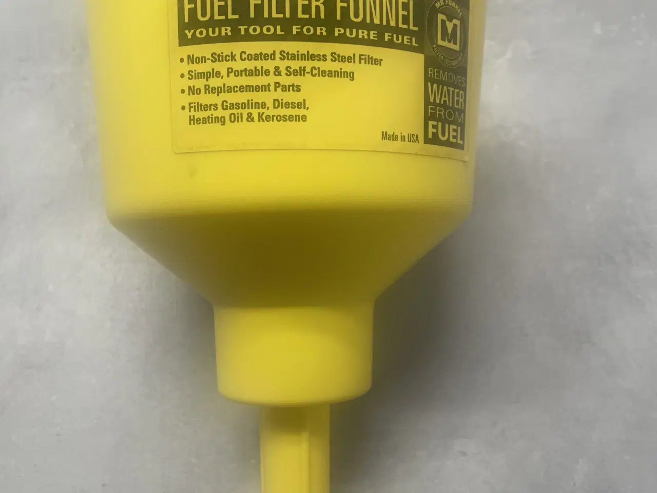 Billede 2 - Tragt med indbygget snavs- og vandfilter 