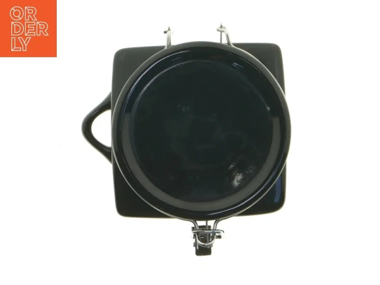 Billede 6 - Kvadratisk sort opbevaringskrukke fra Oggi (str. 13x11,5 cm)