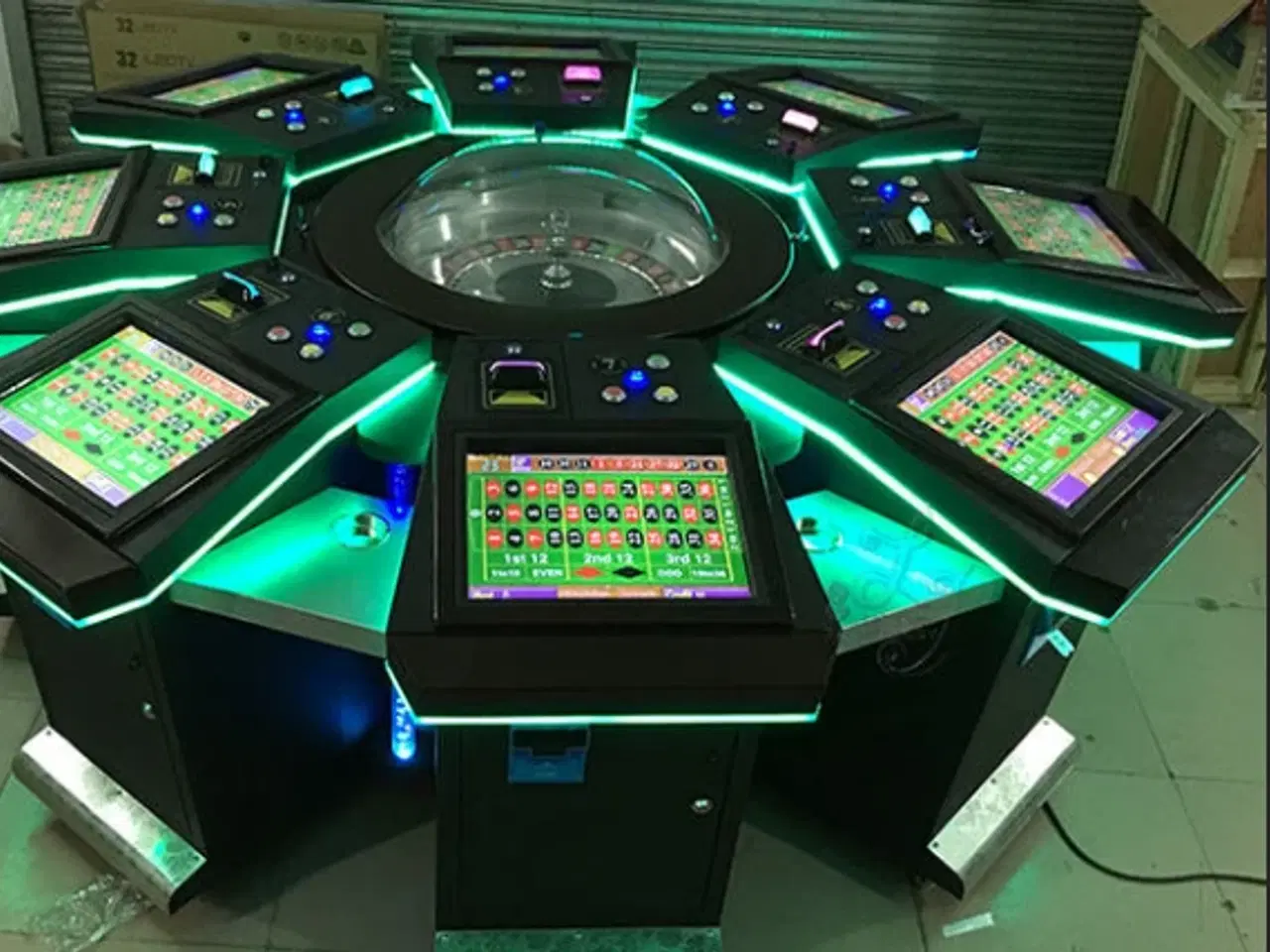 Billede 3 - "Roulette Maskine 8 Personers Casino Automat