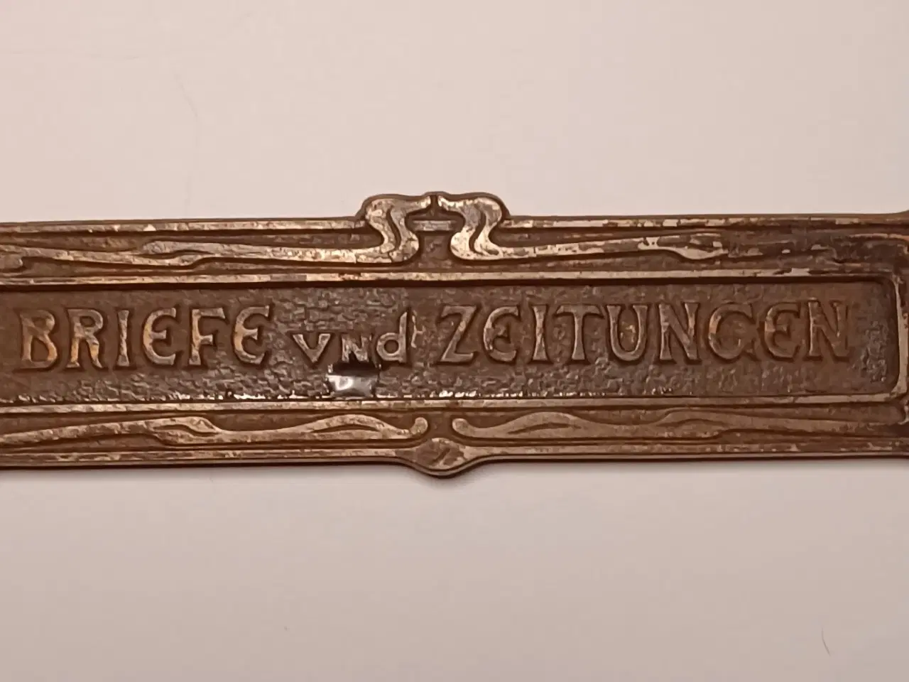 Billede 2 - Antik brevsprække, bronze.
