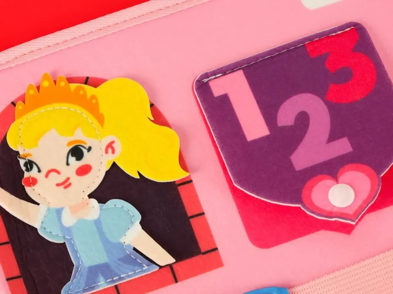 Billede 19 - Sanse- og Montessori aktivitetsmappe rygsæk – pink