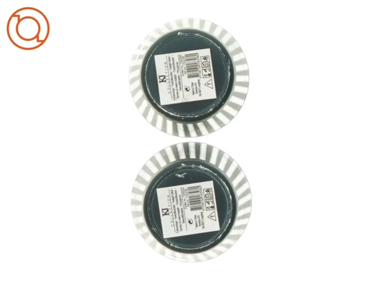 Billede 4 - Fyrfadslysestager 2 styks fra KJ Collection (str. 7 x Ø7,5 cm)