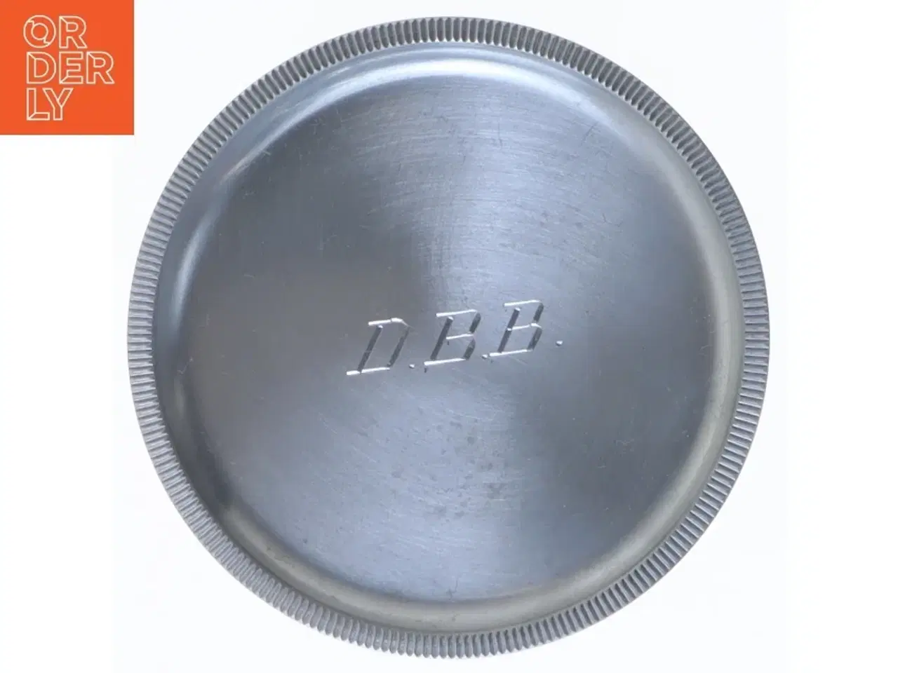 Billede 3 - Just Andersen tallerken med indgravering fra Fn Soldaterforeningen (str. Ø 8 cm)