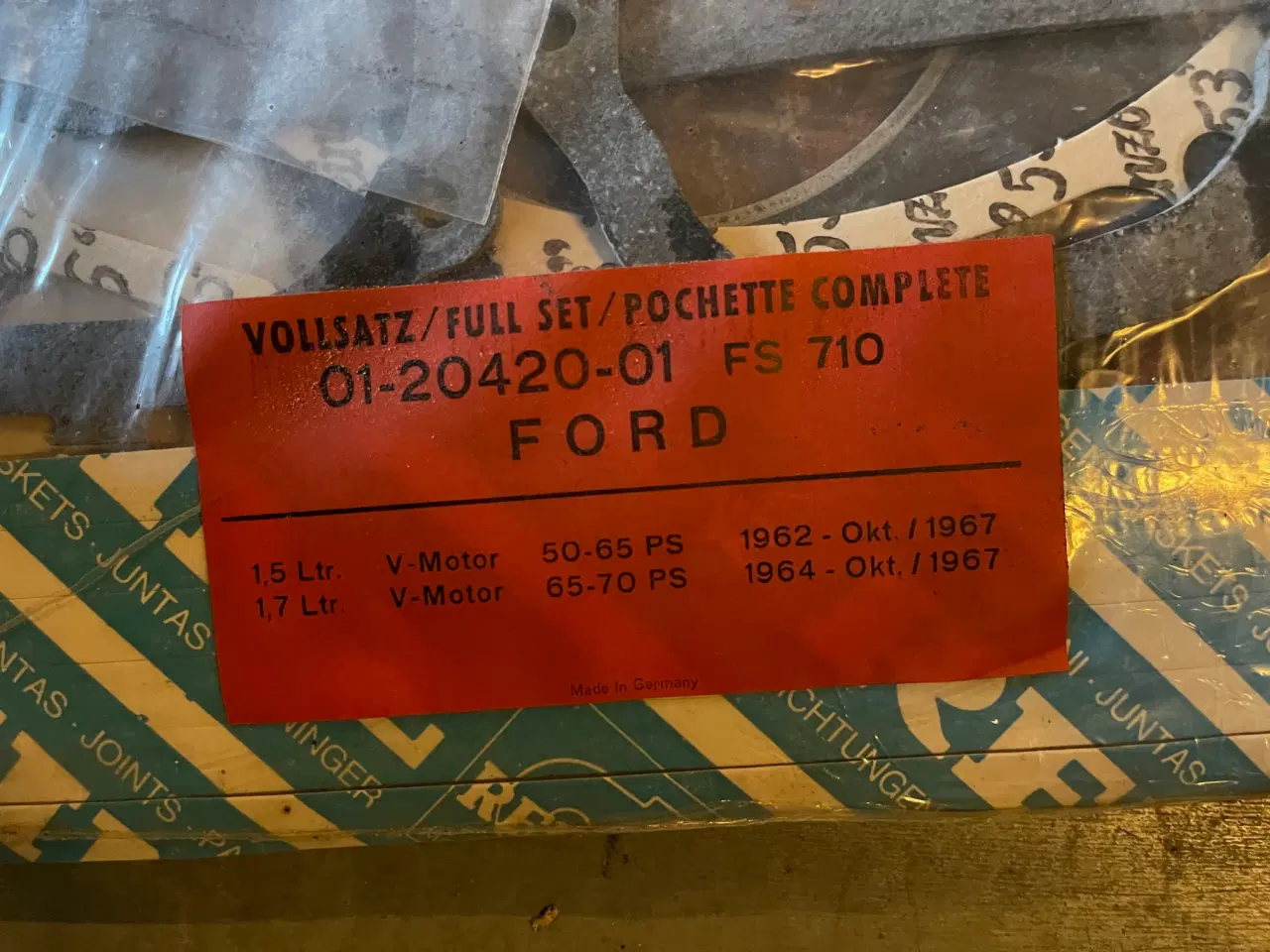 Billede 2 - Motorpakningssæt, Ford 15M & 17M V4