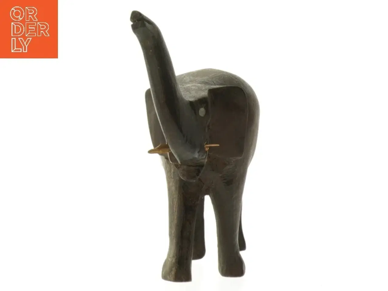 Billede 2 - Træfigur af elefant (str. 12 cm)