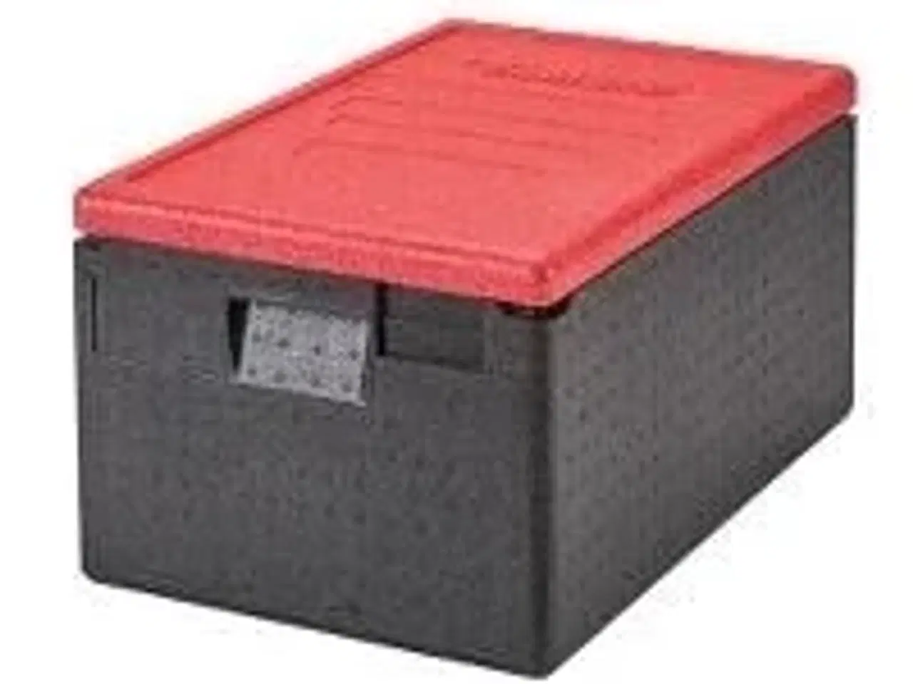 Billede 1 - 10 stk. Madtransportboks m/rød låg 1/1 GN 46 ltr CamGoBox EPP180