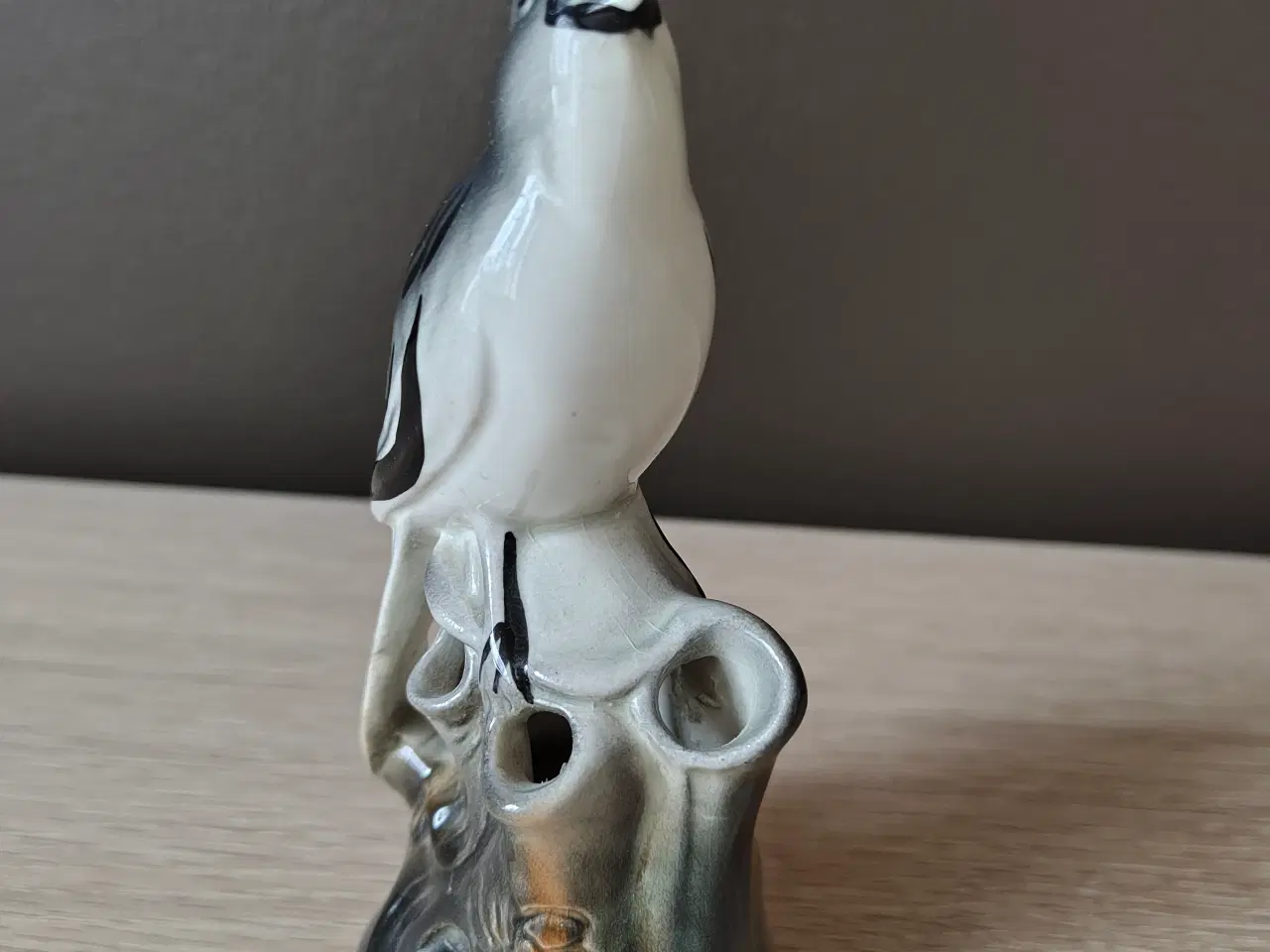 Billede 2 - Flot porcelænsfugl med vase