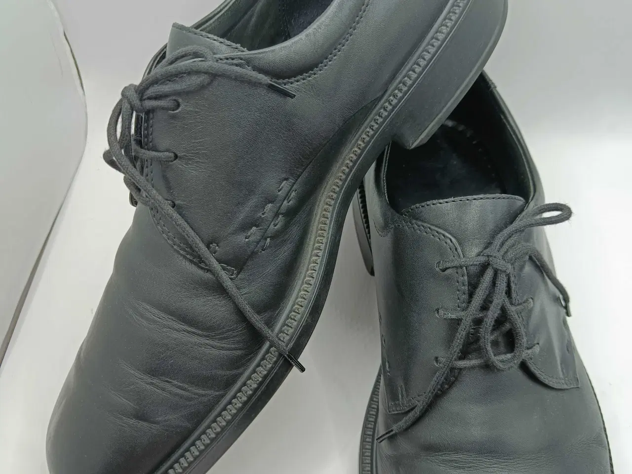 Billede 7 - Ecco sort læder sko 45str