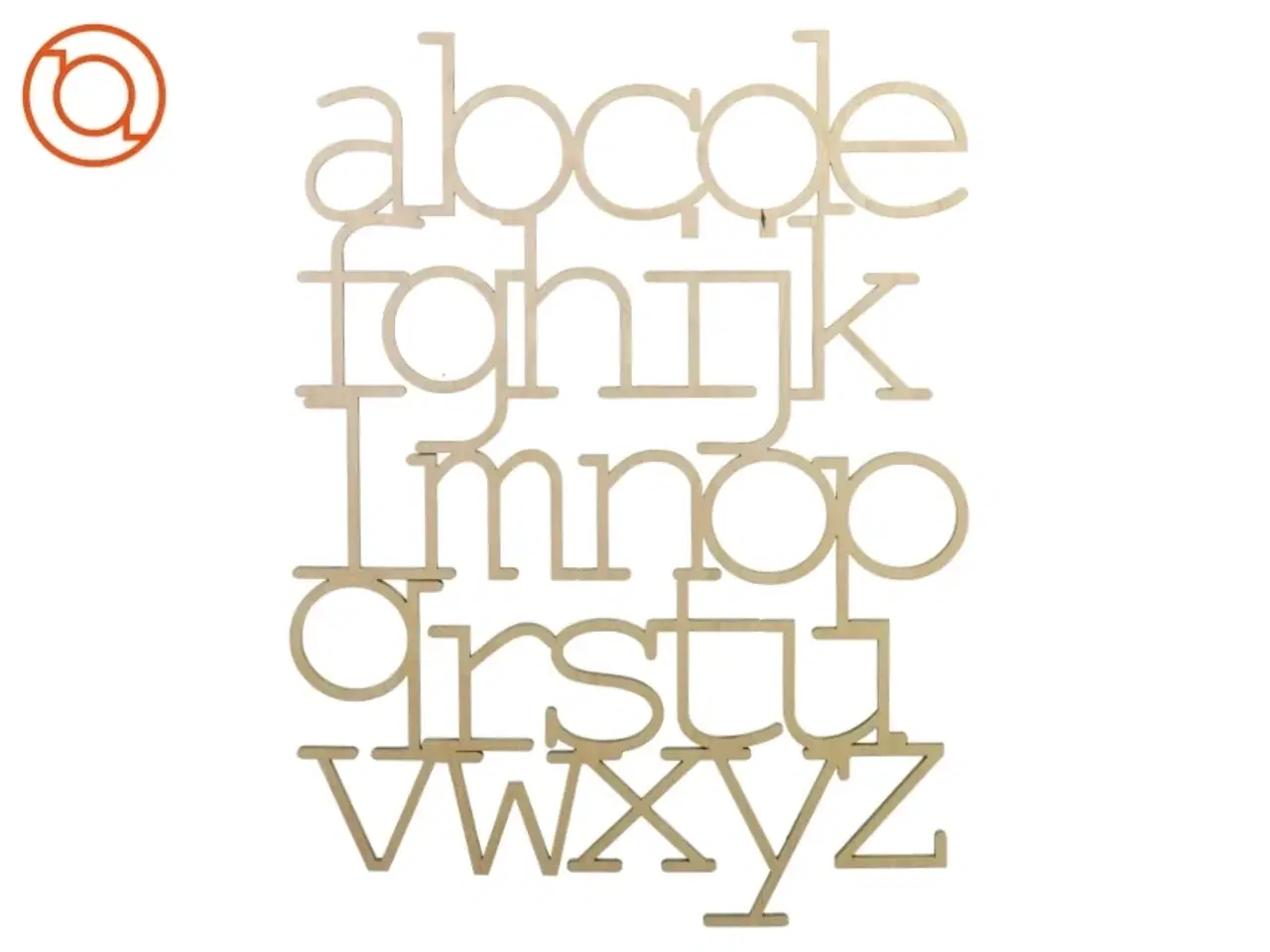 Billede 1 - Ophæng alfabet (str. 51 x 38 cm)