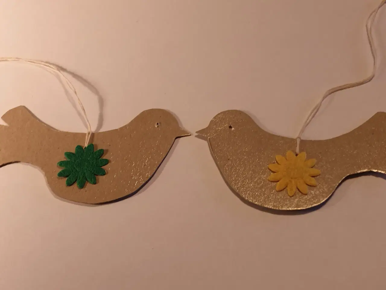 Billede 8 - Påske/forårs papirpynt Naturfarvet SE flere fotos