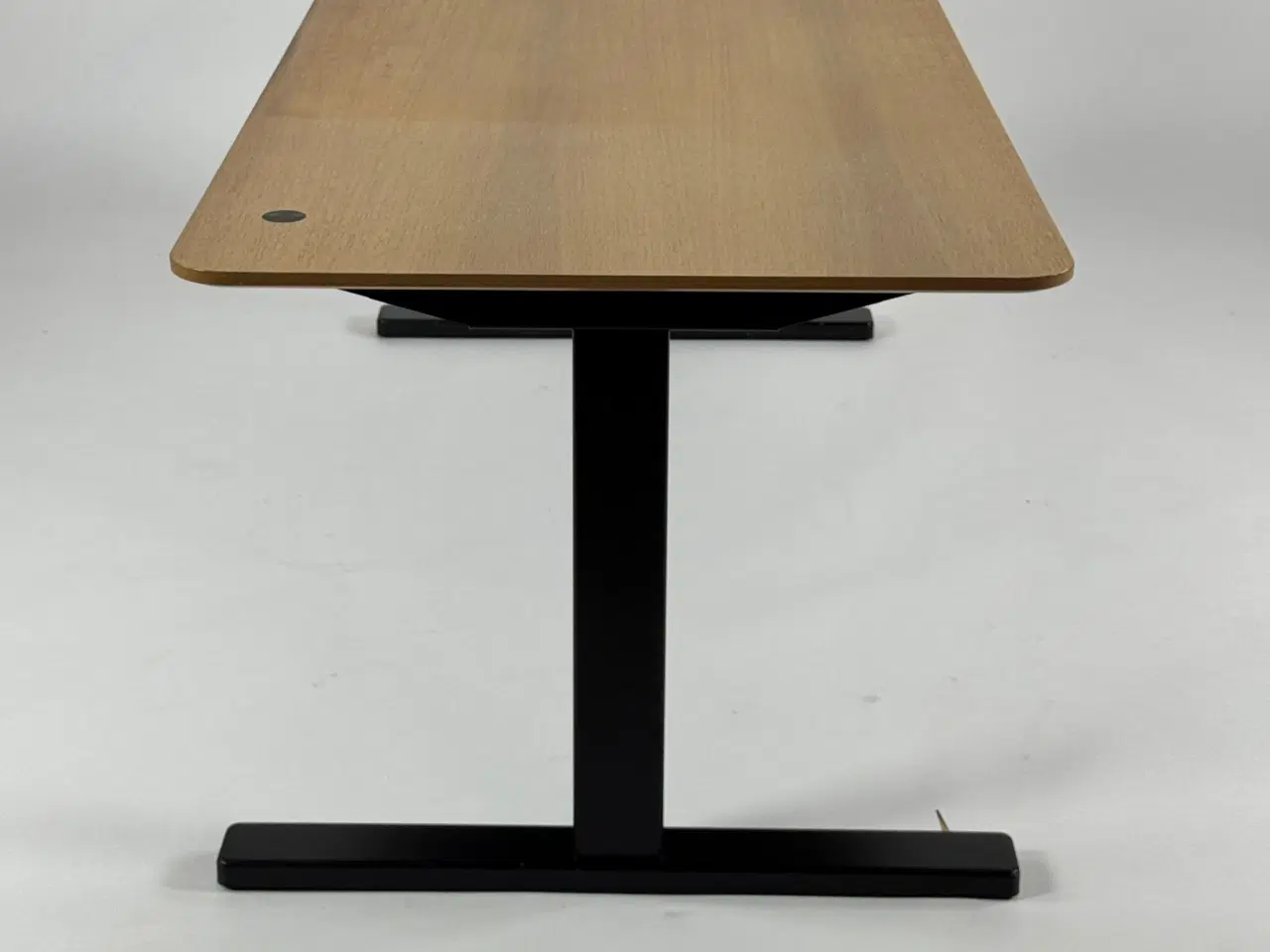 Billede 4 - Linak Hæve/sænkebord – Natur/Sort Stel 180x70 cm