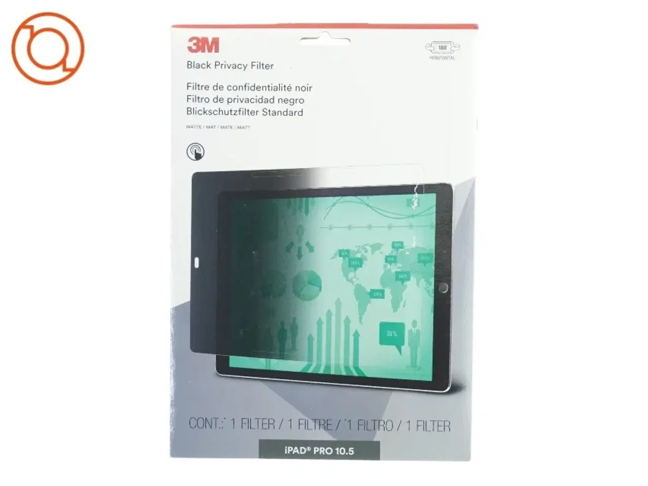 Billede 1 - Black Privacy filter (str. 31 x 22cm)