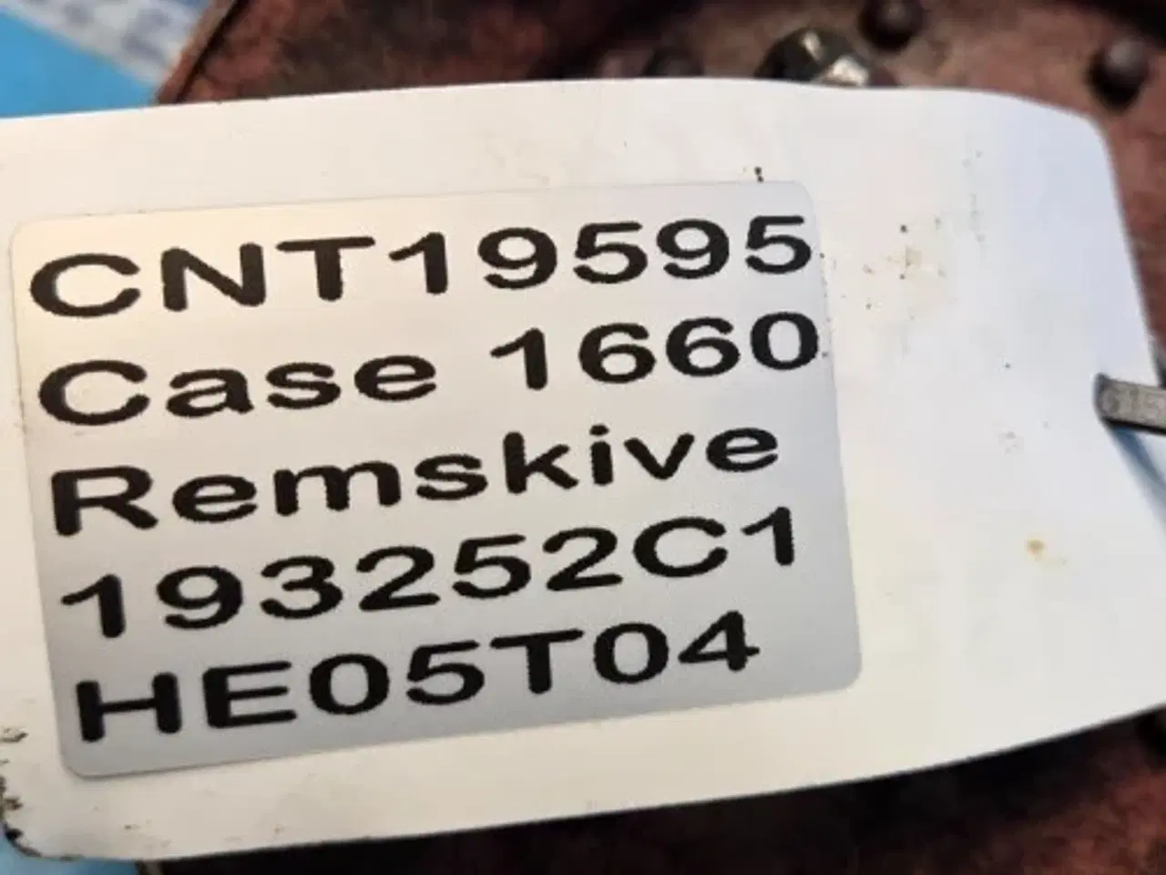 Billede 9 - Case 1660 Remskive 193252C1