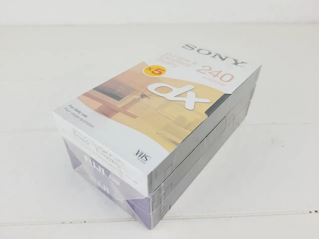Billede 5 - 3 stk Ubrugte VHS 240 bånd Sony og Fuji