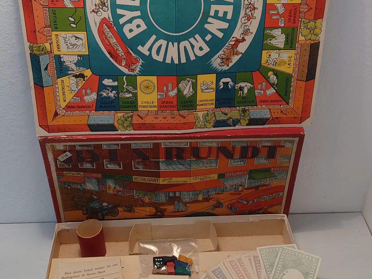 Billede 1 - "Byen Rundt" Vintage spil fra Adolph Holst nr.4028