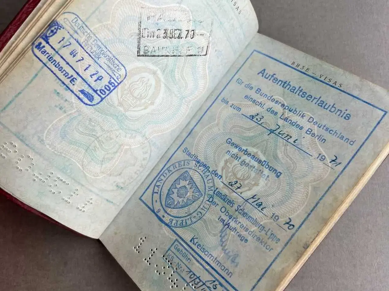 Billede 8 - Østtysk DDR Jugoslavisk Pas