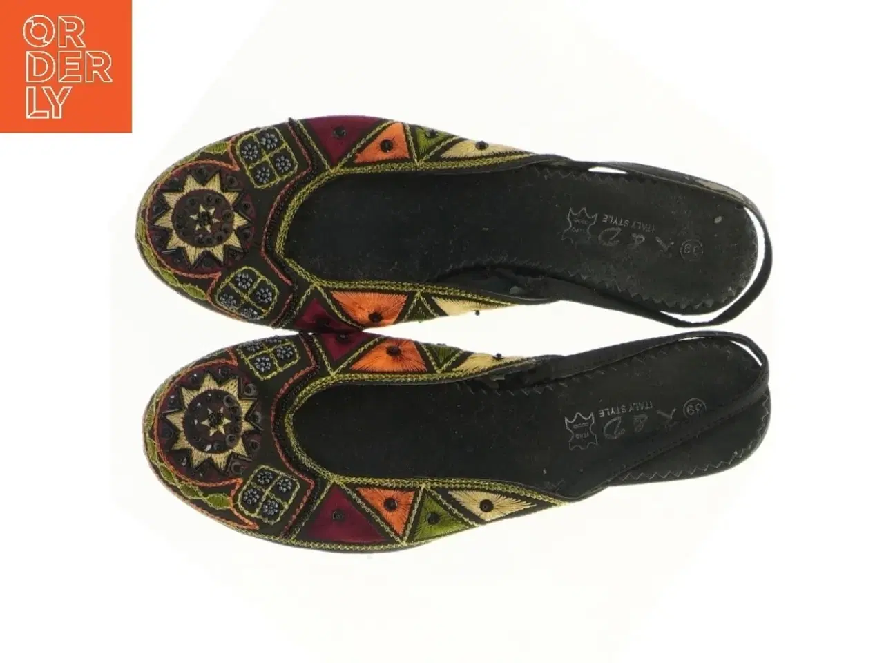 Billede 3 - Broderede ballerinaer, str. 39 fra R&D (str. 39 )