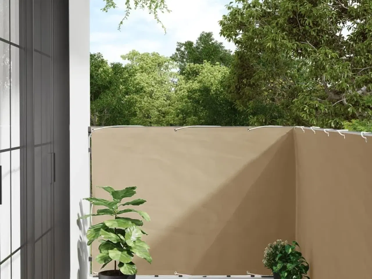 Billede 1 - Altanafskærmning 120x500 cm oxfordstof beige