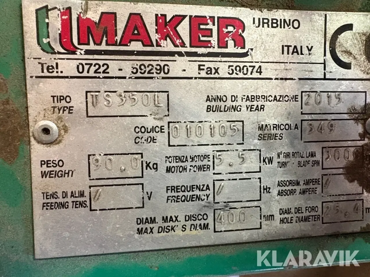 Billede 5 - Asfaltskære Maker, SMG TS350L, Mini Cadette 2 styk.