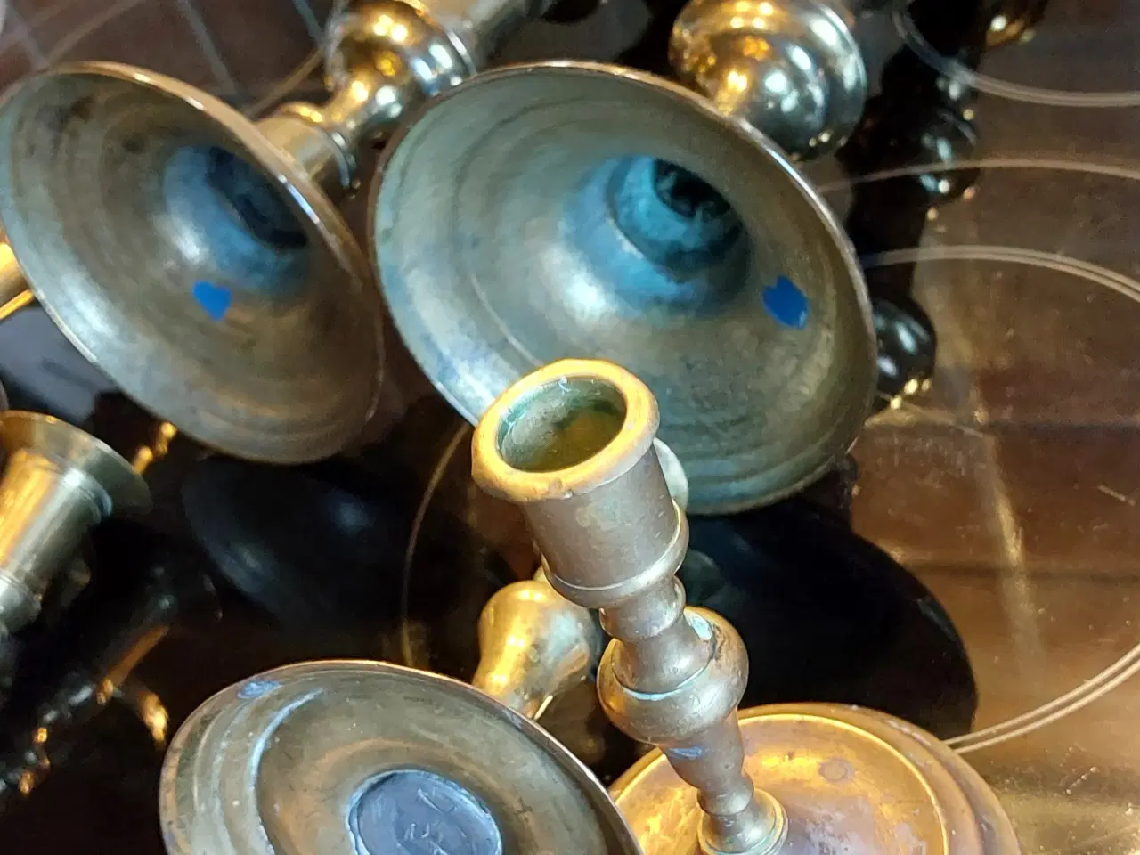 Billede 3 - ANTIKKE  17/1800 TAL LYSESTAGER - ( samlet pris )-