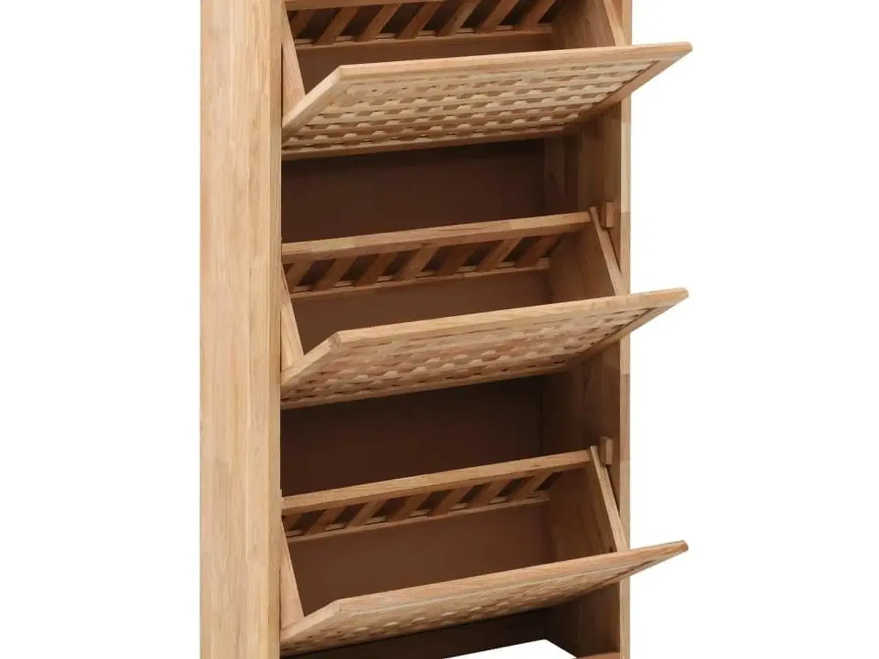 Billede 2 - Skoskab 55x20x104 cm massivt valnøddetræ