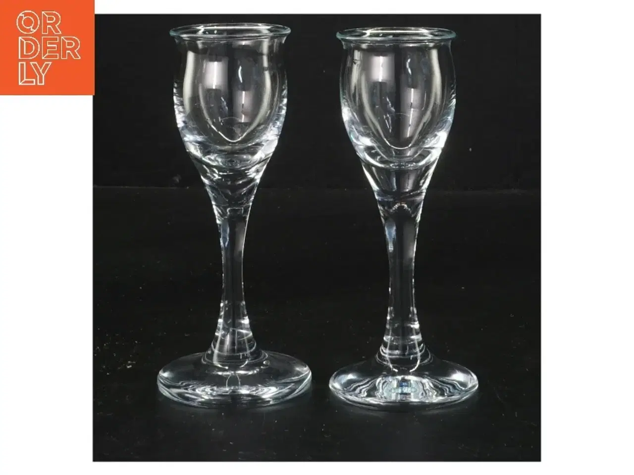 Billede 1 - 2 ideelle snapse glas / Holmegård (str. 13 cm, 2 styk cm)