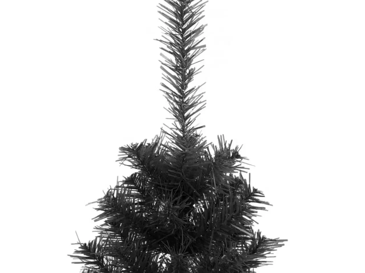 Billede 3 - Kunstigt juletræ med fod 120 cm PVC sort