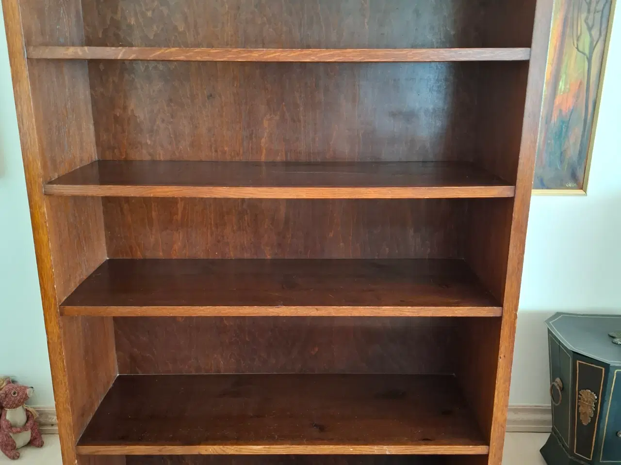 Billede 1 - Antik reol i eg