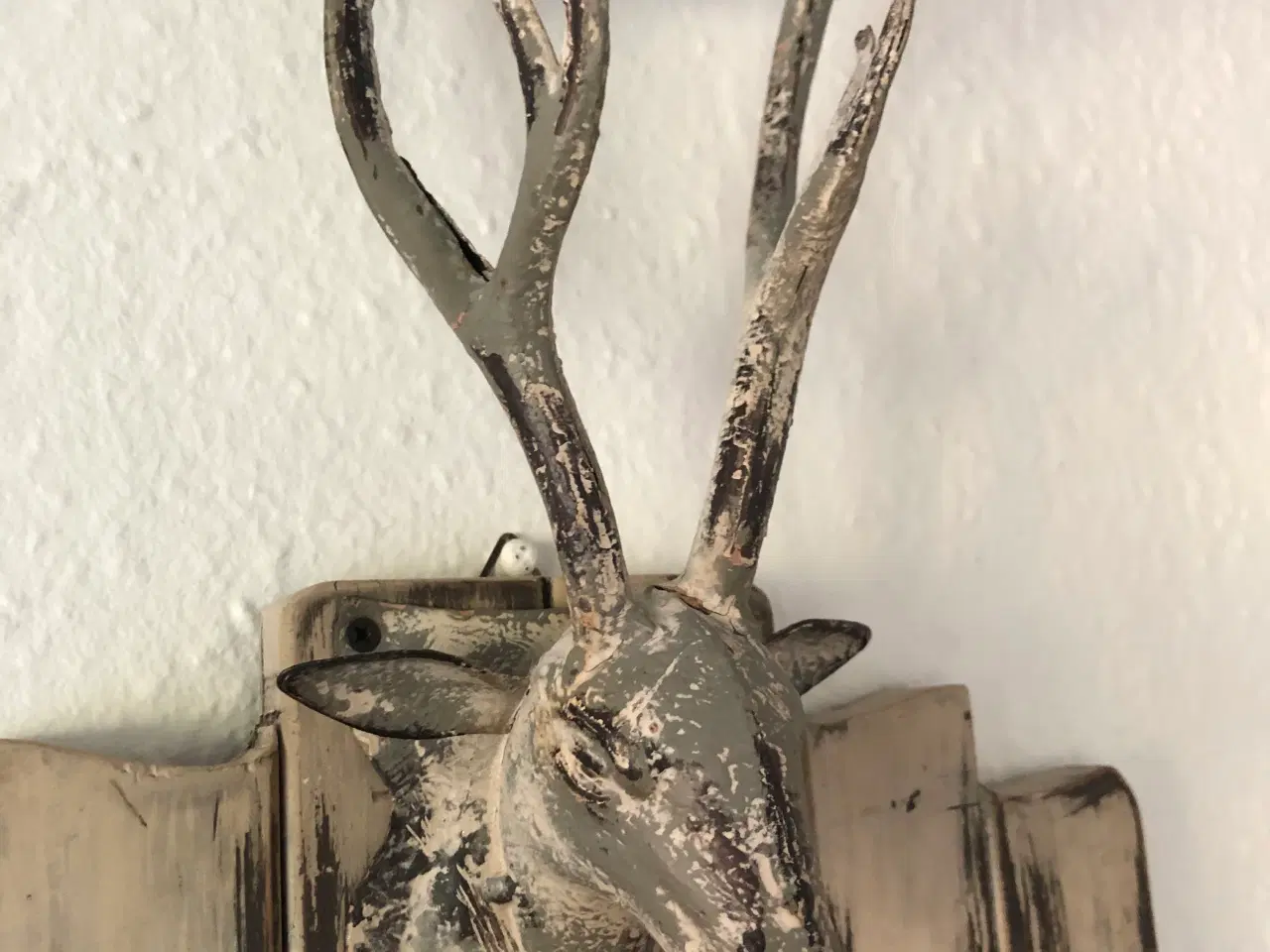 Billede 4 - Kridttavle med hjort, 60x28 cm, væg ophæng