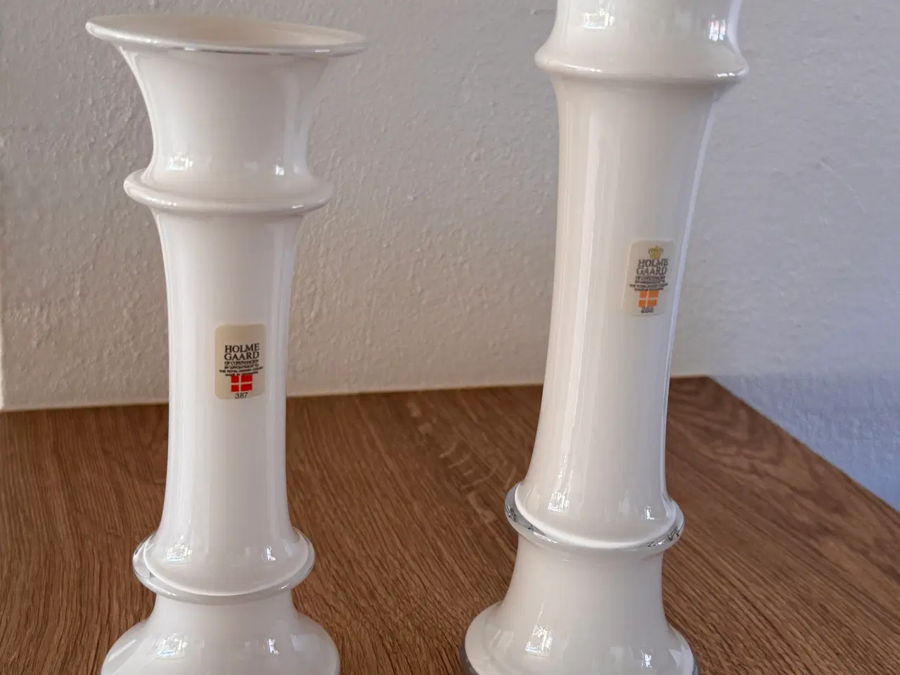 Billede 1 - Holmegaard vaser 17 og 21 cm.